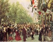 Adolph von Menzel William I Departs for the Front, July 31, 1870 oil painting